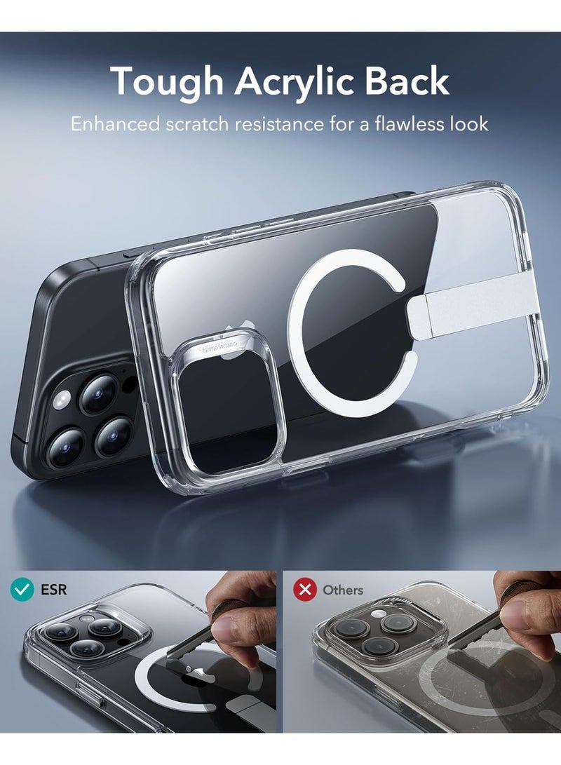 اي اس ار For iPhone 16 Pro Max Case with Stand, Camera Control Compatible with MagSafe, Magnetic Kickstand Case for iPhone 16 Pro Max, Military-Grade Protection Shockproof Case, Boost Series clear - Image 3