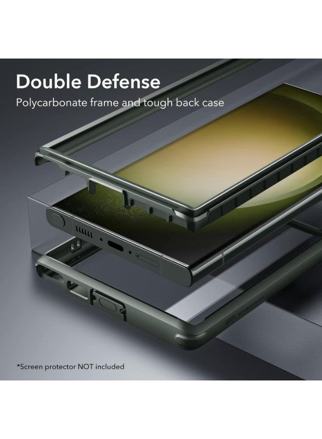 ESR Shock Armor Kickstand Case, Compatible with Samsung S23 Ultra, 1 Screen Guard green - Image 4