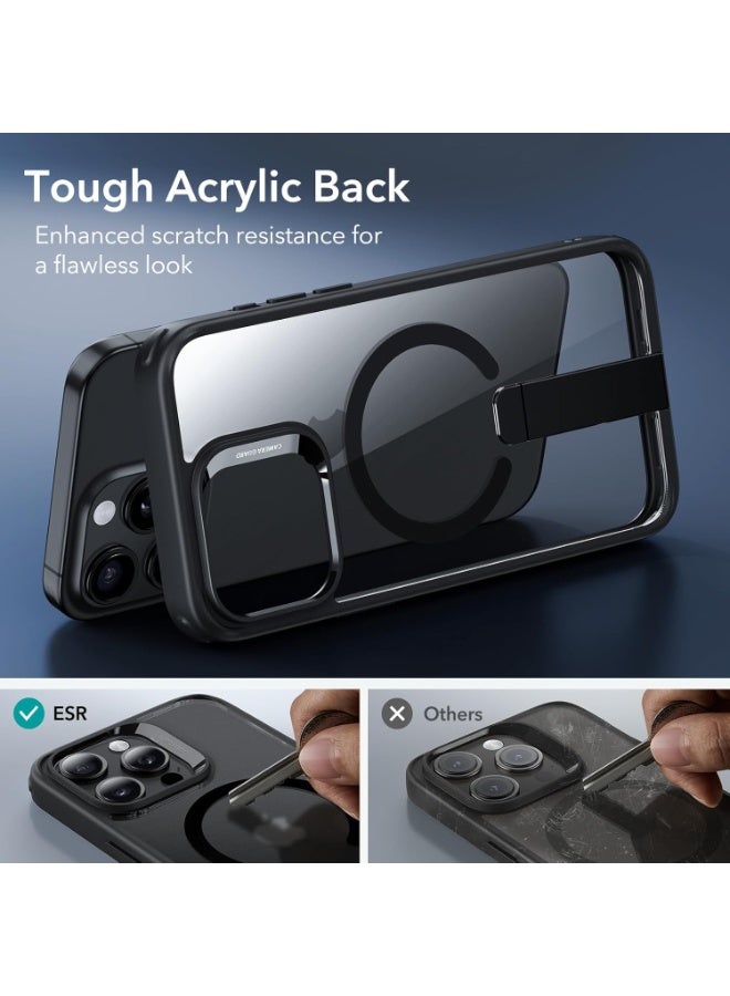اي اس ار For iPhone 15 Pro Max Case,Compatible with MagSafe,Fully Adjustable Flickstand,Military-Grade Drop Protection,Slim Back Cover with Patented Kickstand, Boost Series black - Image 2