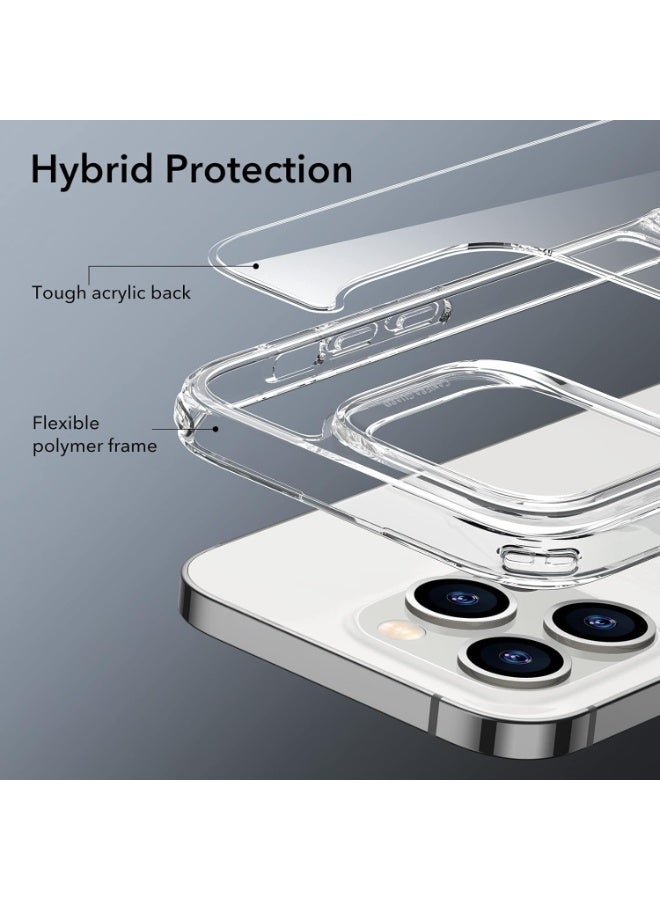 ESR Metal Case with Stand, Compatible with iPhone 14 Pro Max, 3 Stand Modes, Military Standard Drop Protection, Supports Wireless Charging, Thin Back with Patented Stand, clear - Image 4