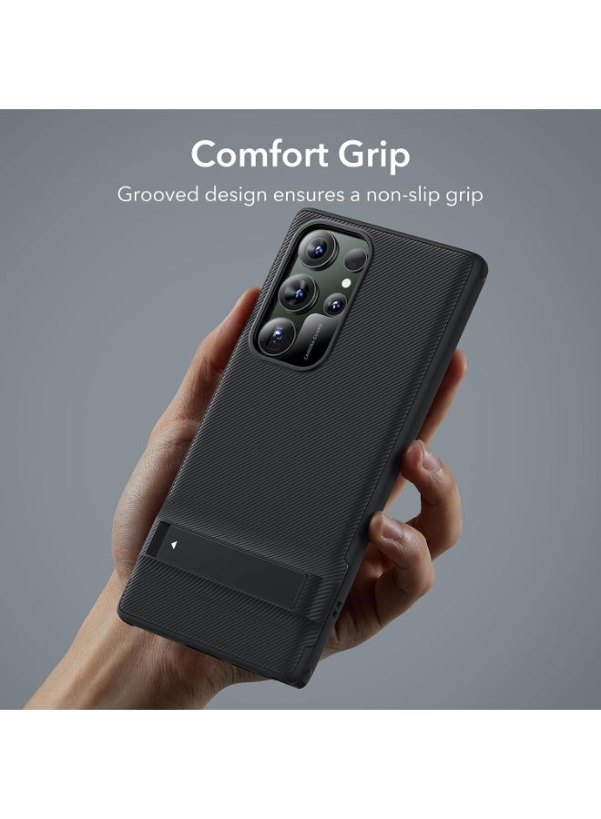 ESR For Samsung S23 Ultra Case, 3 Stand Modes for S23 Ultra Stand Case, Military-Grade Drop Protection, Supports Wireless Charging, Boost Kickstand Case for Samsung Galaxy S23 Ultra black - Image 4