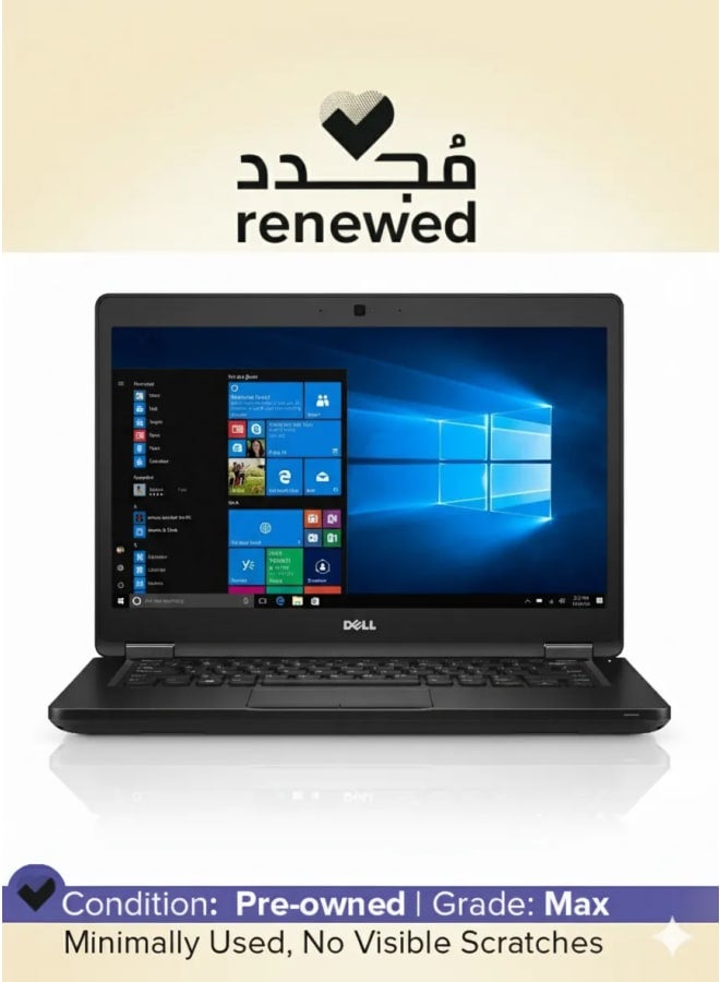 Dell Latitude 5490 |Intel Core i5-8th GEN (U) | 14" inch | RAM 8G | Hardisk 256 | 6 Months Warranty English black