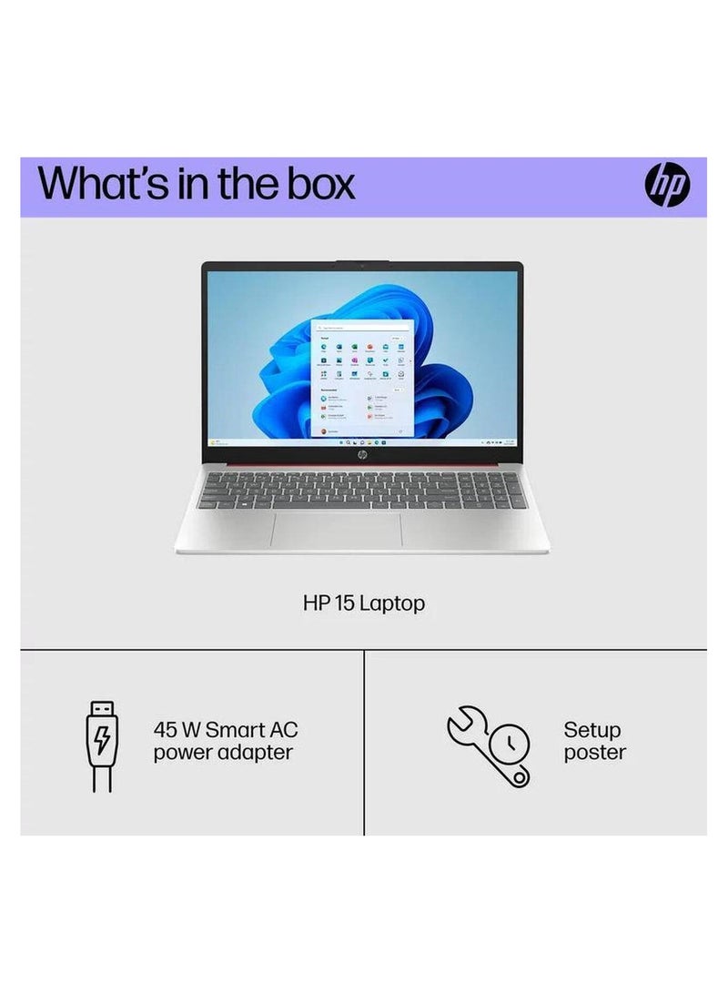 HP 15‑fd0083wm Laptop With 15.6″ HD Display/Intel Pentium N200/4 GB RAM/128 GB UFS/Intel UHD Graphics/English Keyboard/Windows 11/Scarlet Red English Scarlett Red  - Image 5