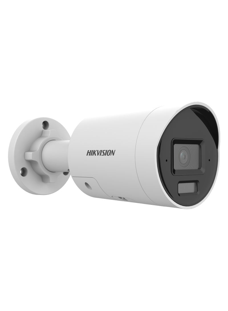 HIKVISION DS-2CD2043G2-LI(2U) 4 MP AcuSense Smart Hybrid Light Fixed Bullet Network Camera, 120dB WDR, IR/White Light, Dual-Microphone, 2.8mm Lens, H.265+ Compression, IP67, PoE, Audio & Perimeter Protection  - Image 2