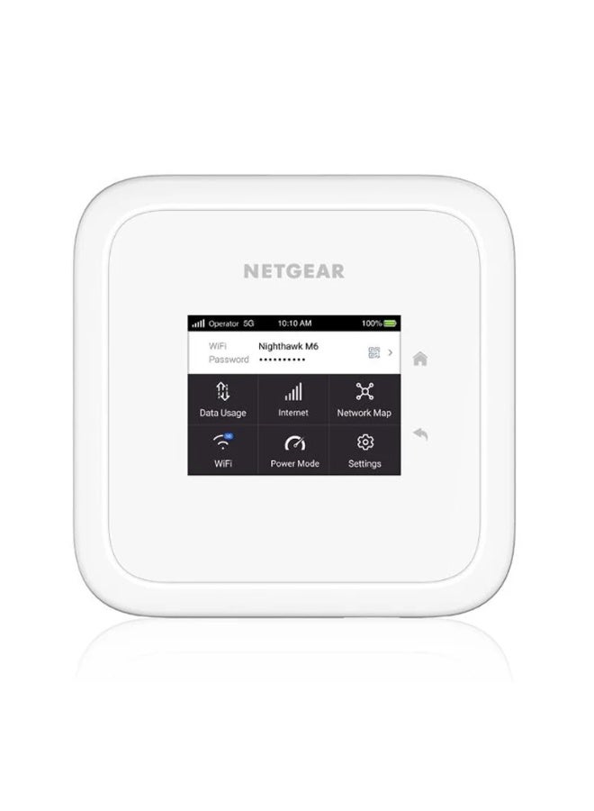 NETGEAR Nighthawk M6 5G WiFi 6 Mobile Hotspot Router MR6110 Blazing Fast Wireless Hotspot Router, Unlocked white  - Image 1