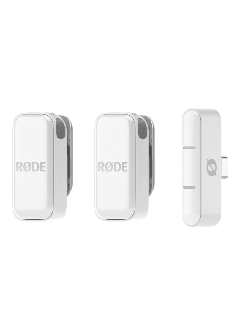 RODE Wireless Micro Ultra-compact Wireless Microphone, USB-C Version - White WIMICROCW white - Image 1