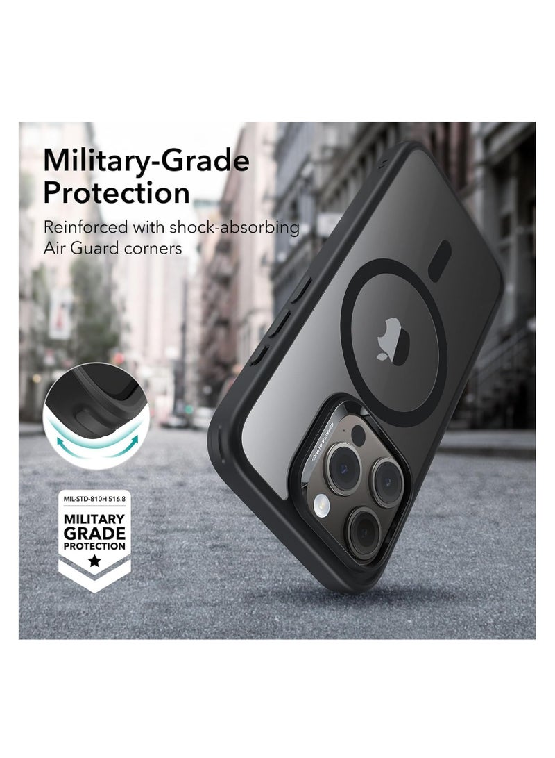 ESR Classic Hybrid Case (HaloLock), Compatible with iPhone 15 Pro Max, Clear Black Clear/Black - Image 4