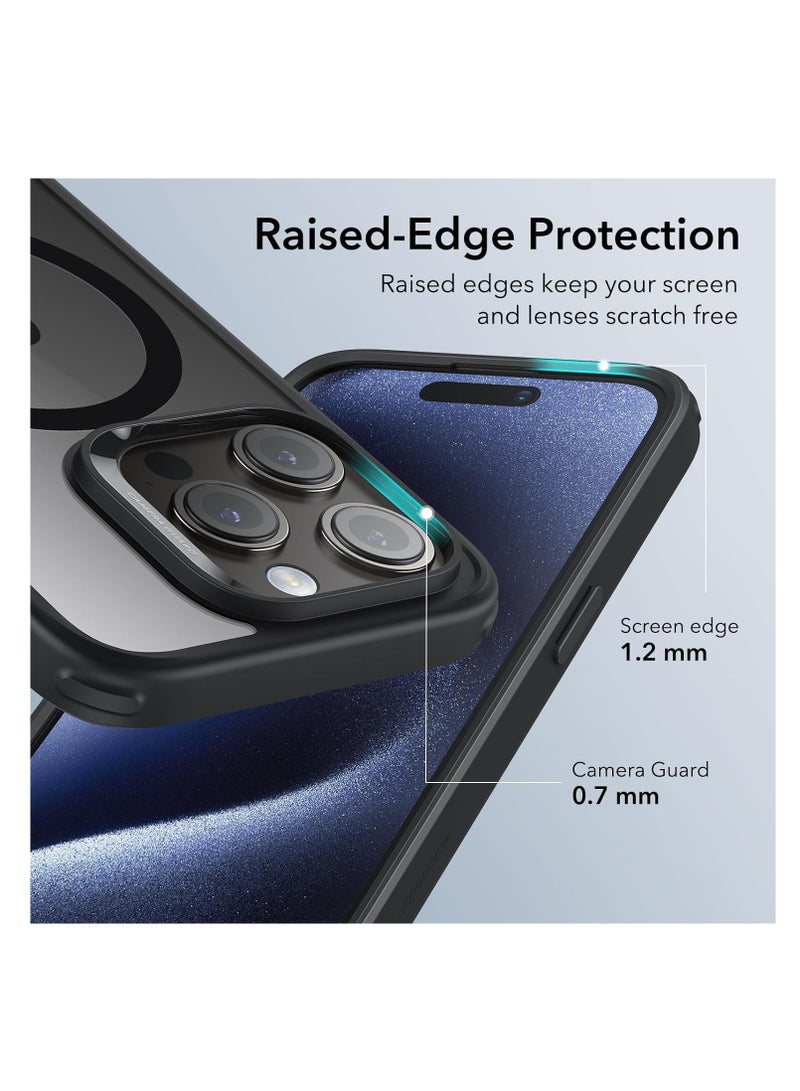 ESR Classic Hybrid Case (HaloLock), Compatible with iPhone 15 Pro Max, Clear Black Clear/Black - Image 5