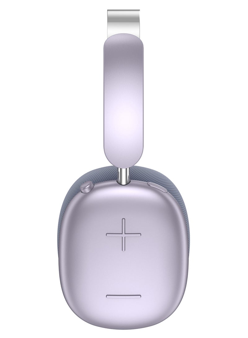 MARGOUN Air Max Pro Wireless Over Ear Headphones with Active Noiose Cancellation and Built-in Mi, Comfortable and Lightweight - Purple purple  - Image 2