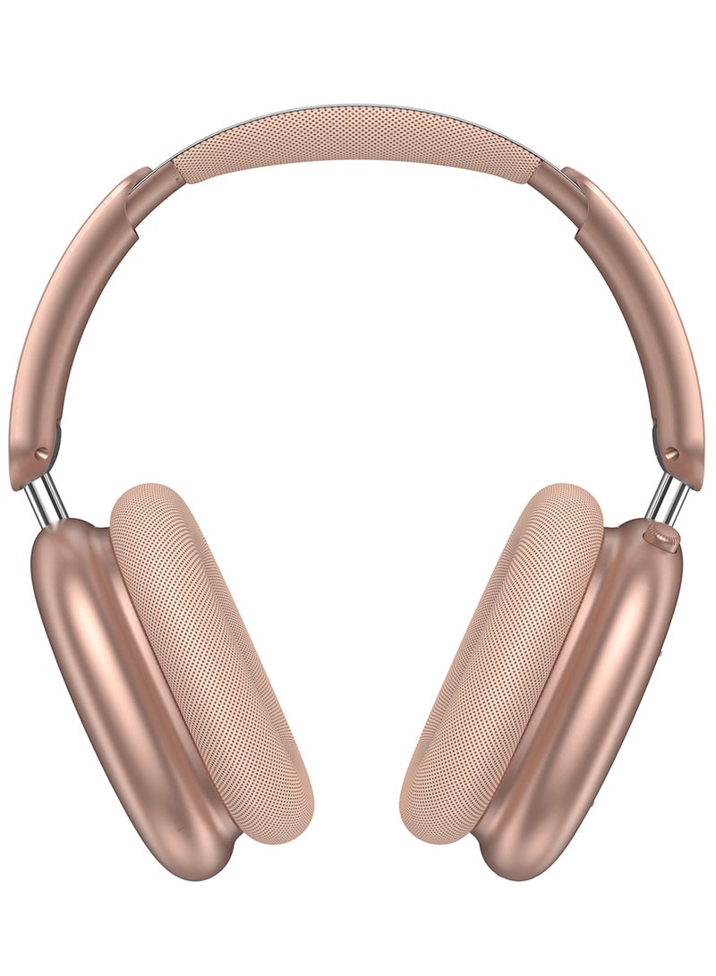 MARGOUN Air Max Pro Wireless Over Ear Headphones with Active Noiose Cancellation and Built-in Mi, Comfortable and Lightweight - Orange orange  - Image 1