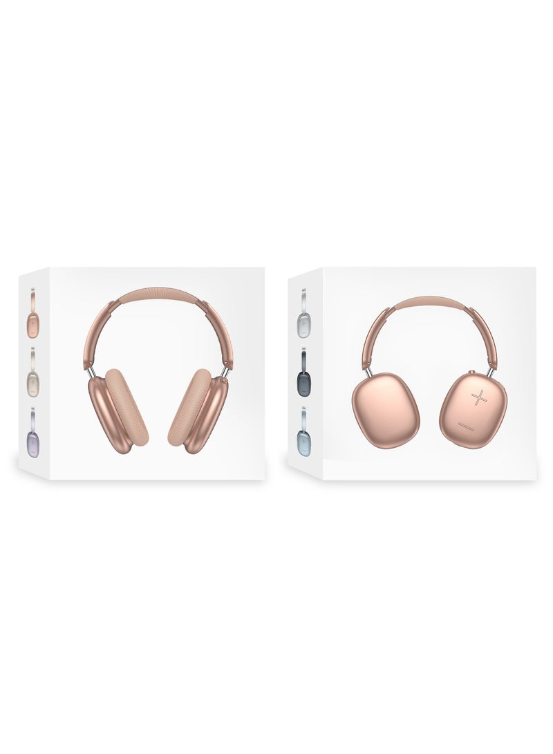 MARGOUN Air Max Pro Wireless Over Ear Headphones with Active Noiose Cancellation and Built-in Mi, Comfortable and Lightweight - Orange orange  - Image 4