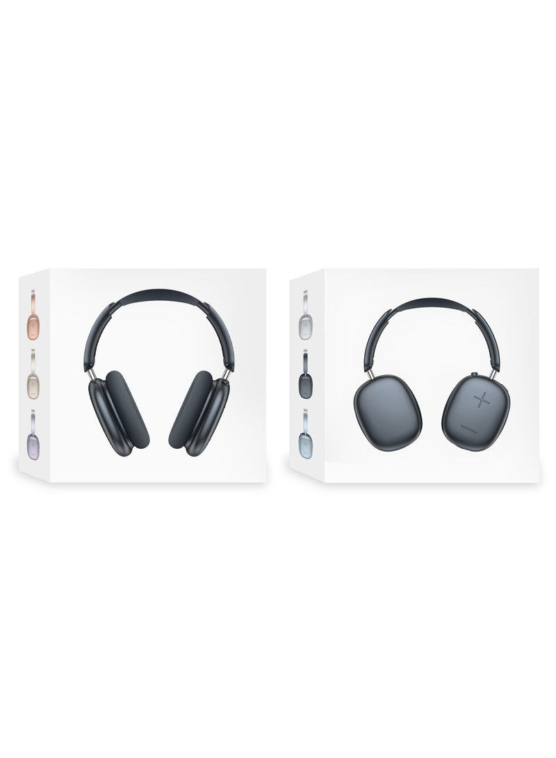 MARGOUN Air Max Pro Wireless Over Ear Headphones with Active Noiose Cancellation and Built-in Mi, Comfortable and Lightweight - Midnight Midnight  - Image 4