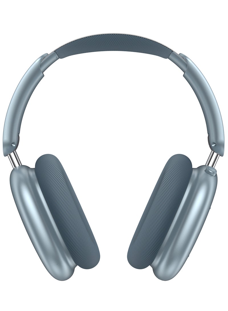 MARGOUN Air Max Pro Wireless Over Ear Headphones with Active Noiose Cancellation and Built-in Mi, Comfortable and Lightweight - Blue blue  - Image 1