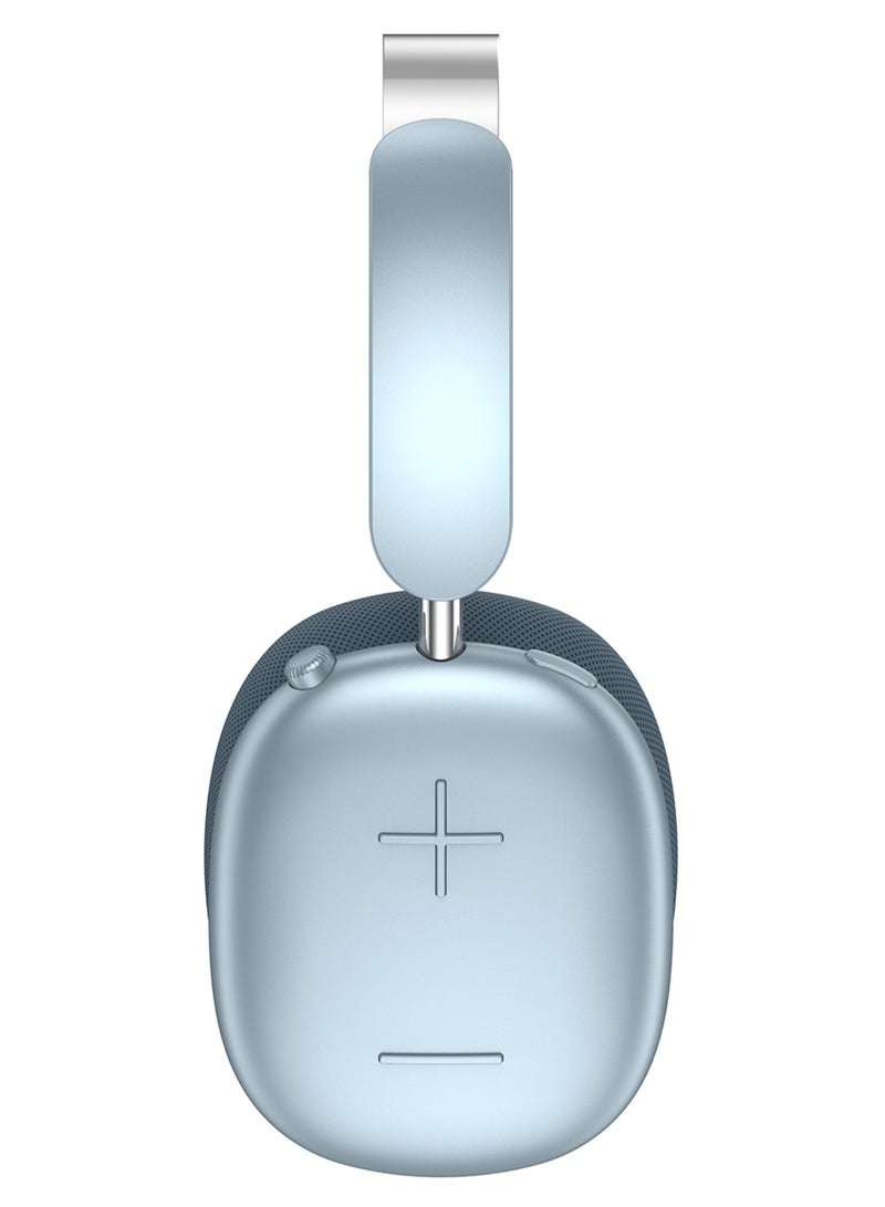 MARGOUN Air Max Pro Wireless Over Ear Headphones with Active Noiose Cancellation and Built-in Mi, Comfortable and Lightweight - Blue blue  - Image 2