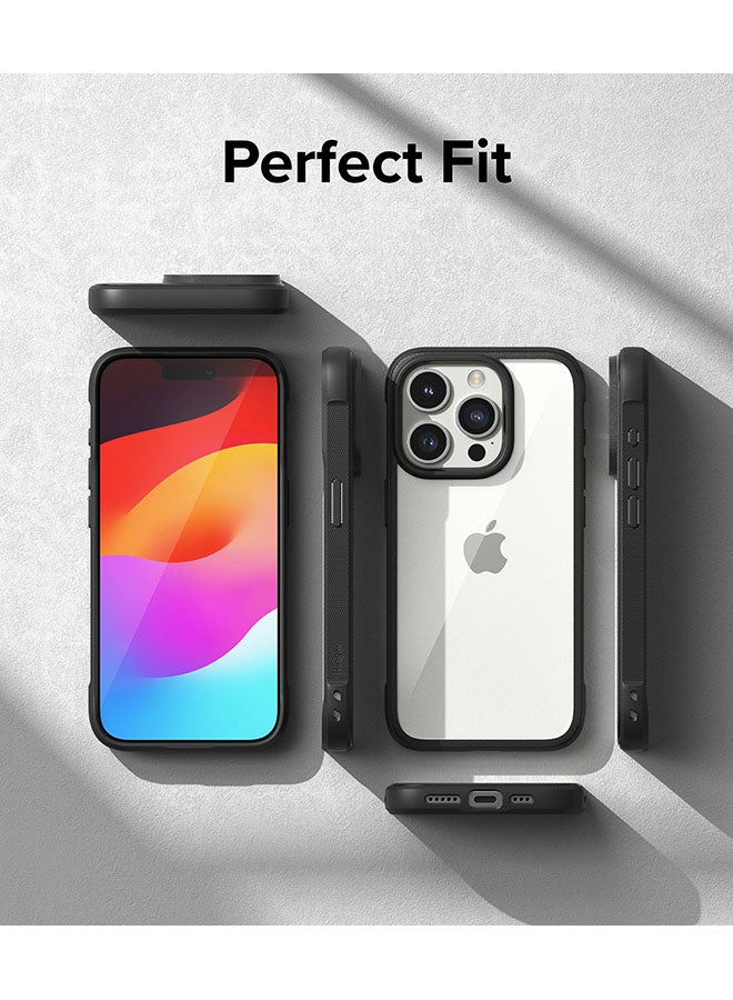 Ringke Fusion Bold Compatible with iPhone 15 Pro Max Case Cover Firm Grip Frame Anti-Yellowing Anti-Fingerprint Frosted Hard Back Shockproof Bumper Back Cover - black - Image 4