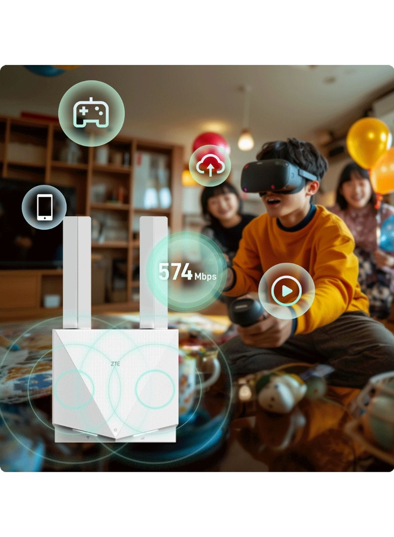 زد تي اي جهاز توجيه ZTE K12 4G Wifi6 ببطارية سعة 2500 مللي أمبير - Image 2