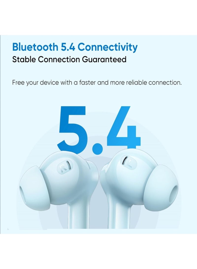 ريل مي T200X Headphones - Experience ANC - Powered Immersive Audio with Enhanced Comfort Earbuds black - Image 5