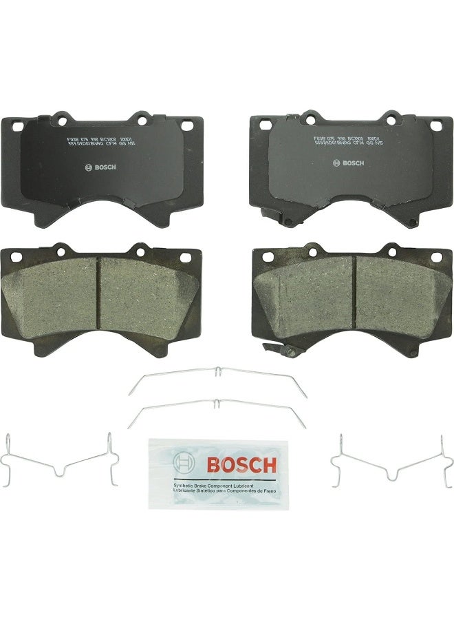 BOSCH Bc1303 Quietcast Premium Ceramic Disc Brake Pad Set - Compatible With Select Lexus Lx570; Toyota Land Cruiser, Sequoia, Tundra; Front - Image 1
