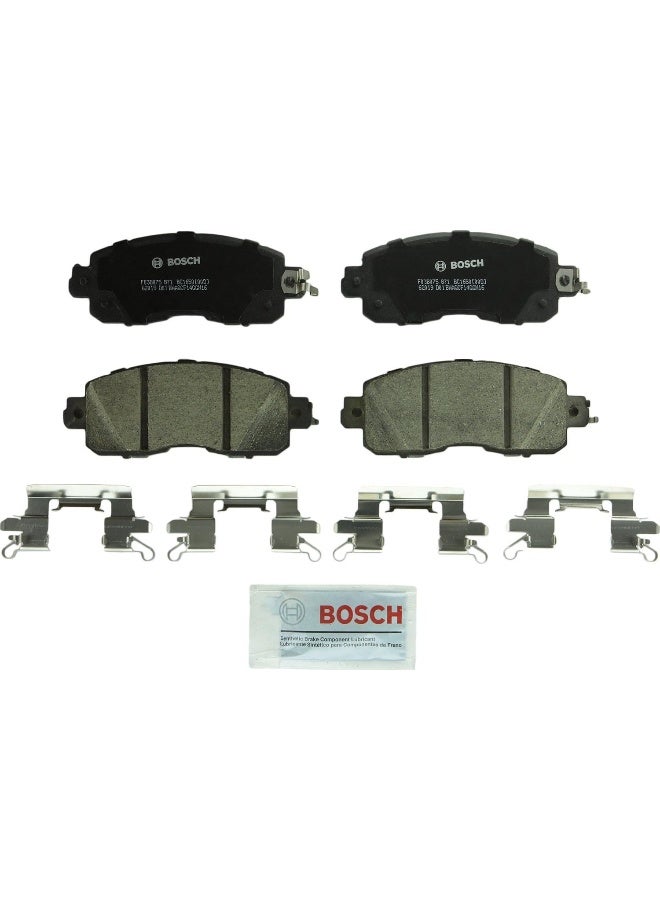 بوش مجموعة وسادات الفرامل السيراميكية Bc1650 Quietcast المتميزة - Image 1