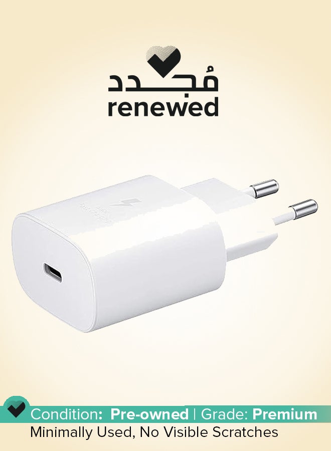 Samsung Renewed - Original 25W Type-C Travel Adaptor With Converter Plug 5meter White - Image 1