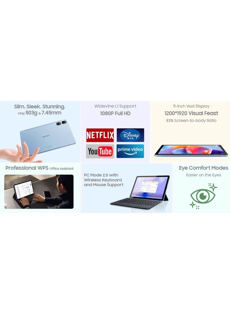 Blackview Tab 16 Pro 11-inch 4G 8GB RAM 256 GB Twilight Purple International - Image 5