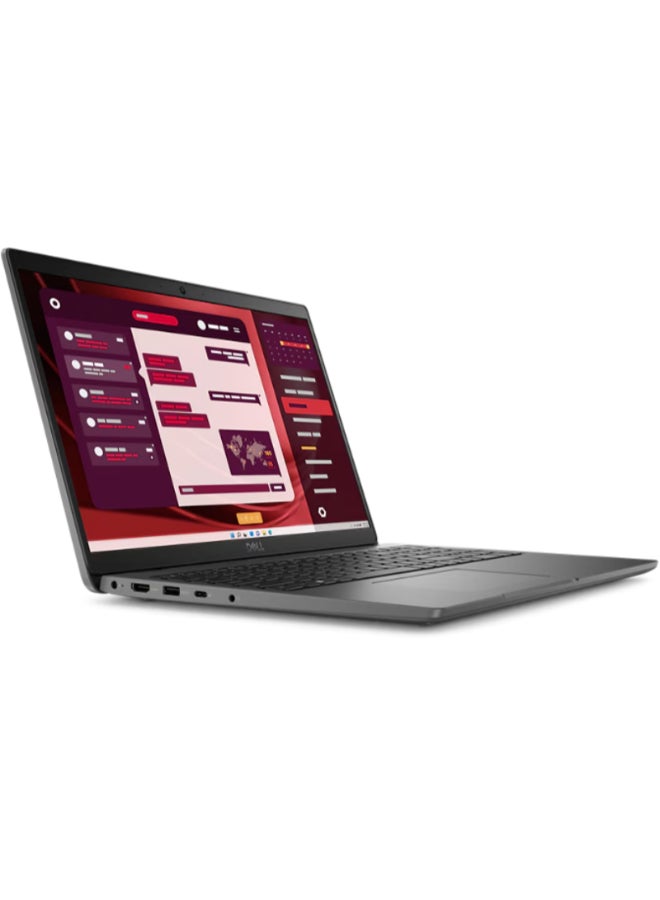 DELL Latitude 3550 With 15.6 Inch Full HD(1920X1080) Display,Core Ultra 5 135U Processor/8GB RAM DDR5/ 512GB SSD/Intel Iris Xe Graphics/DOS(Without Windows)/ English/Arabic Black  - Image 2