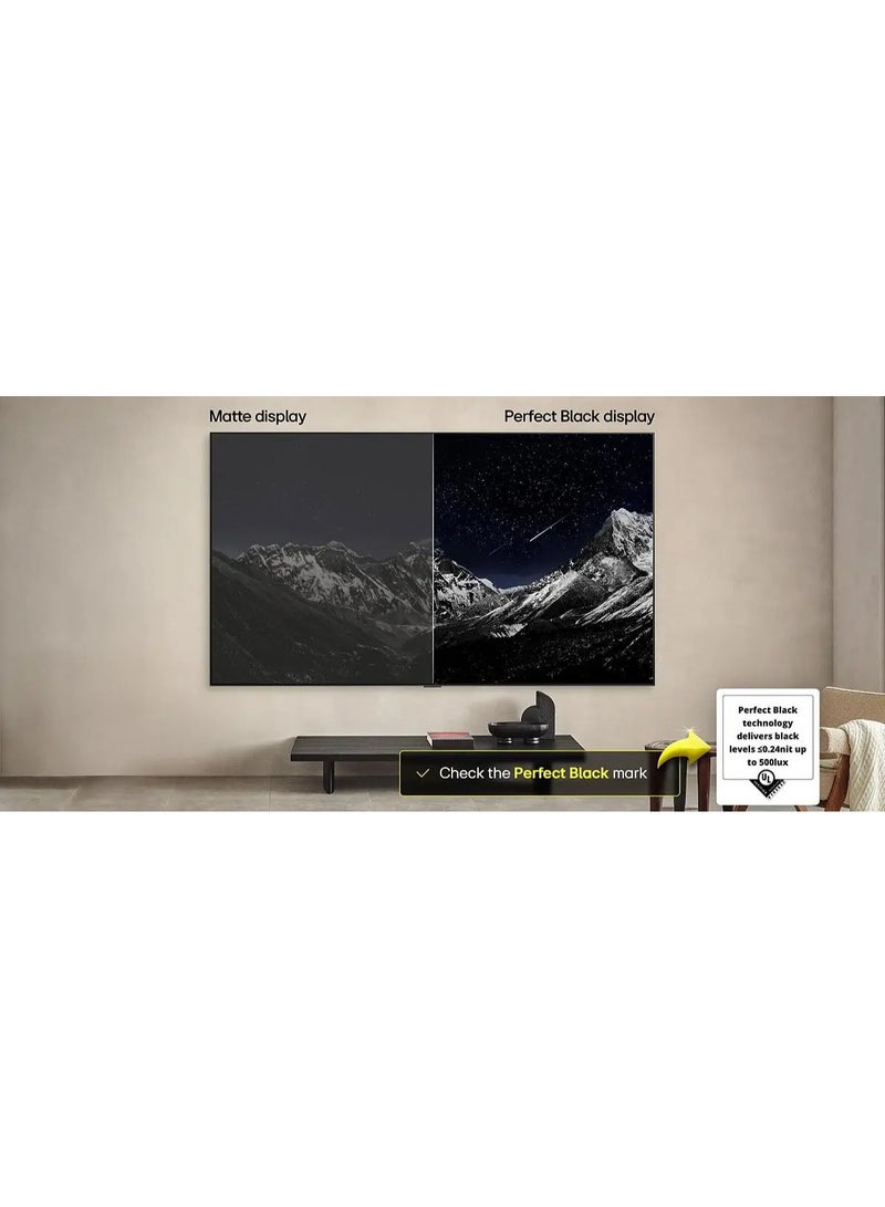 LG 55 inch OLED EVO 4K Smart TV AI 144Hz OLED55C56LA black - Image 2