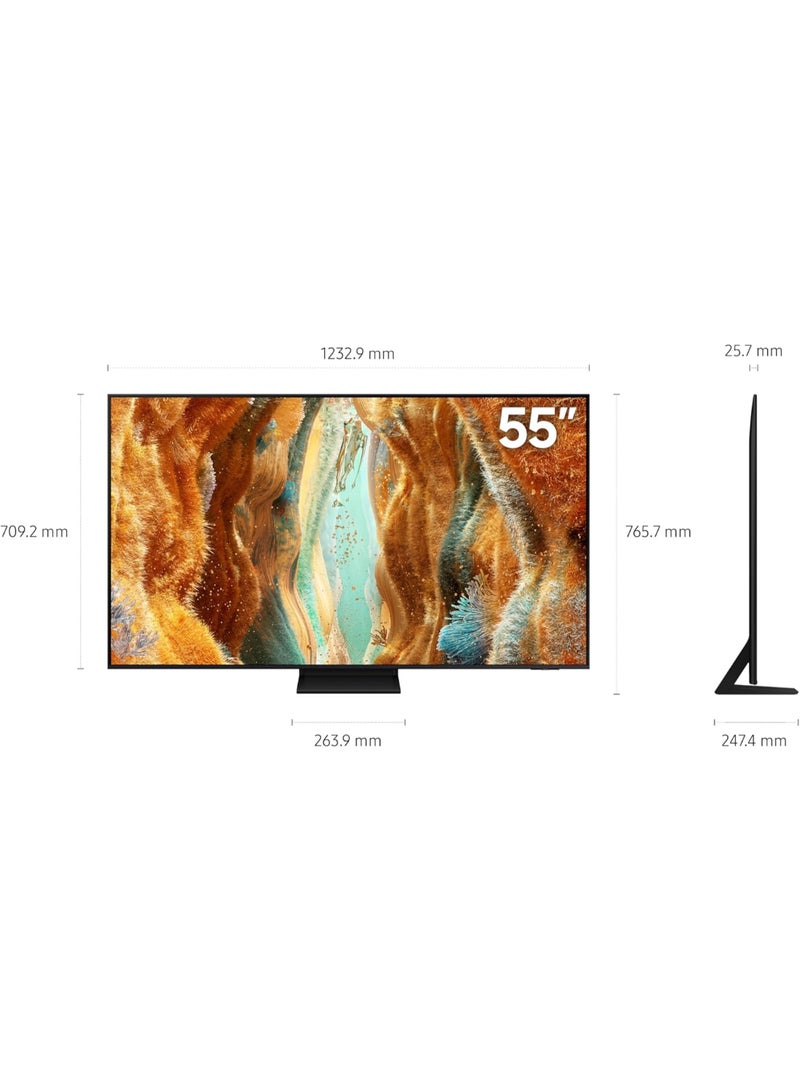 Samsung 55 inch Mini LED 4K Smart TV AI 144 Hz QA55QN70FAUXSA black - Image 3