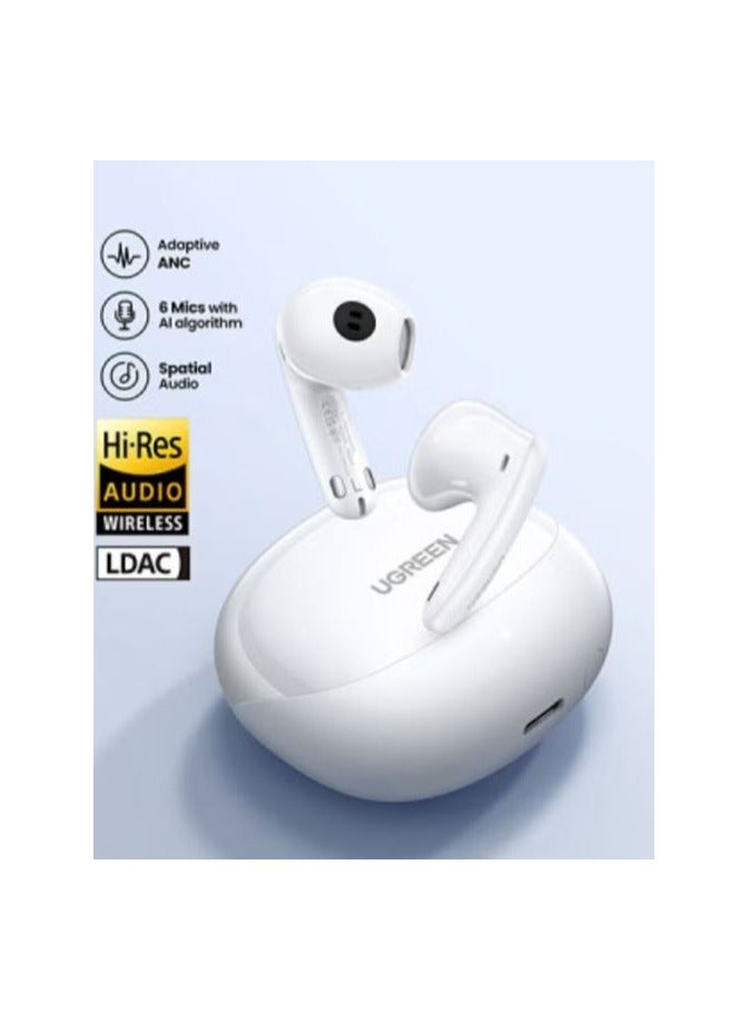 Ugreen WS203 HiTune H6 Pro Hybrid ANC Earbuds white 