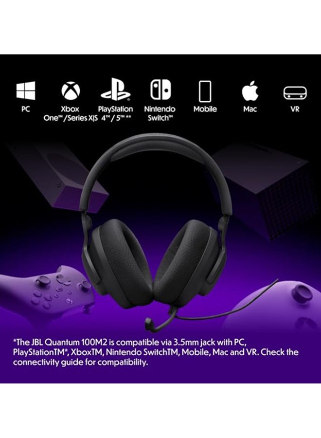 جي بي إل Renewed - Quantum 100M2 Wired Over-Ear Gaming Headset black - Image 3