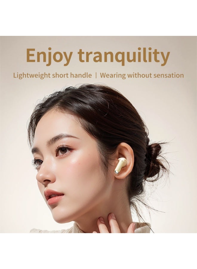 Lenovo EA110 TWS bluetooth 5.4 Earphone Wireless Earbuds 24H battery life Noise Reduction Type-C Moon Rock White - Image 3