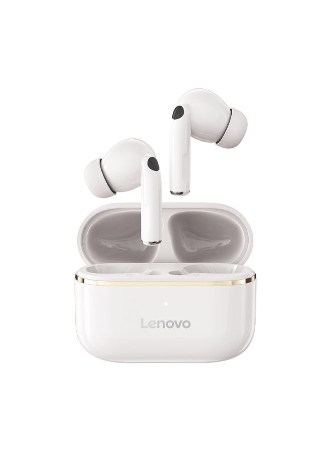Lenovo EA230 In-Ear Wireless Earbuds, Bluetooth Headphones, Active Noise Cancellation, USB-C Charging，13mm Drivers , 24H Playtime, Wireless Earbuds With Replacement Eartips White - Image 1