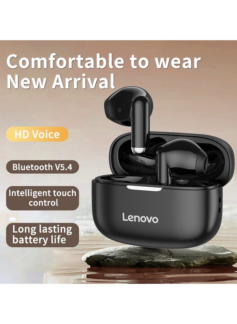 Lenovo EA110 TWS bluetooth 5.4 Earphone Wireless Earbuds 24H battery life Noise Reduction Type-C Black - Image 2