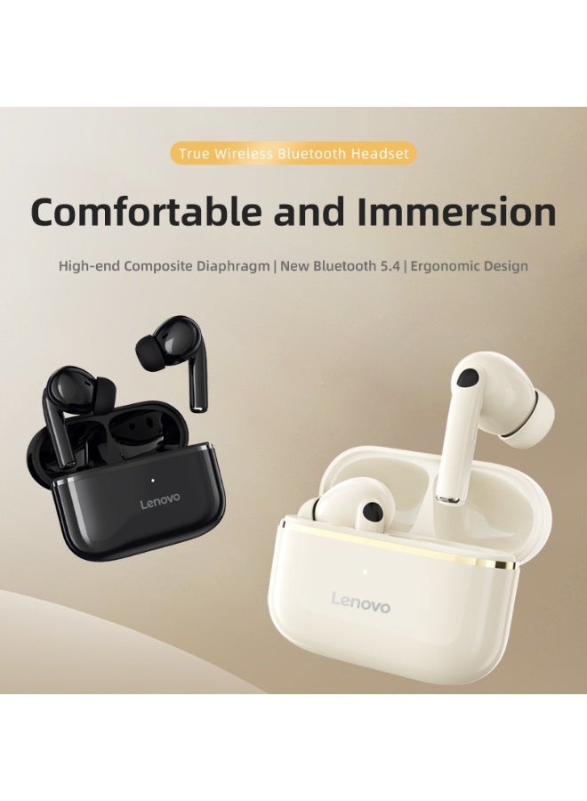 Lenovo EA230 In-Ear Wireless Earbuds, Bluetooth Headphones, Active Noise Cancellation, USB-C Charging，13mm Drivers , 24H Playtime, Wireless Earbuds With Replacement Eartips Black - Image 4