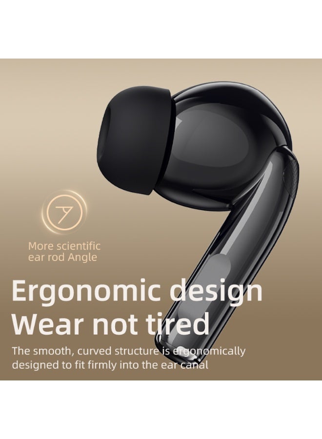 Lenovo EA230 In-Ear Wireless Earbuds, Bluetooth Headphones, Active Noise Cancellation, USB-C Charging，13mm Drivers , 24H Playtime, Wireless Earbuds With Replacement Eartips Black - Image 5