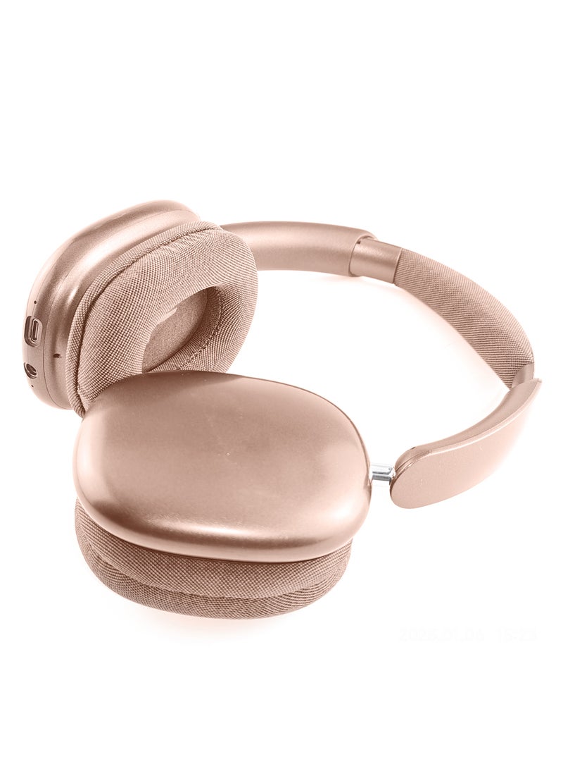 MARGOUN Air Max Pro Wireless Over Ear Headphones with Active Noise Cancellation and Built-in Mi, Comfortable and Lightweight - Orange  - Image 5