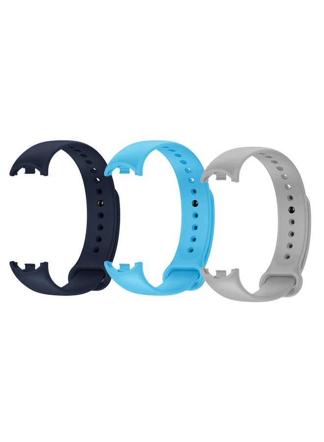 مارجون 3 Pack For Xiaomi Smart Band 8/9 Watch Bands Adjustable Comfortable Sport Replacement Strap for Xiaomi Mi Band 8/9 Wristband Bracelet Band for Women Men Multicolour Multicolour4 - Image 1