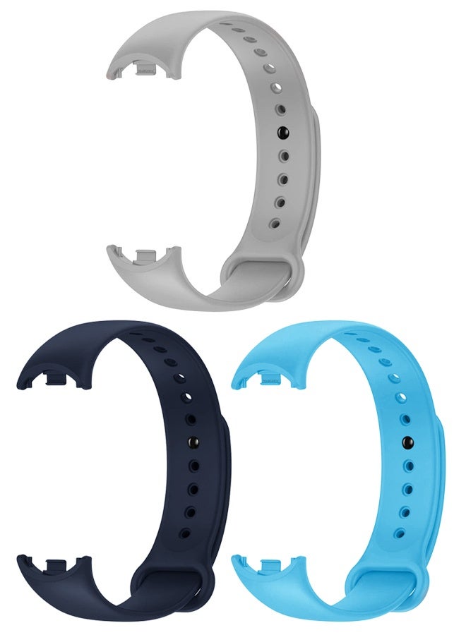 مارجون 3 Pack For Xiaomi Smart Band 8/9 Watch Bands Adjustable Comfortable Sport Replacement Strap for Xiaomi Mi Band 8/9 Wristband Bracelet Band for Women Men Multicolour Multicolour4 - Image 2