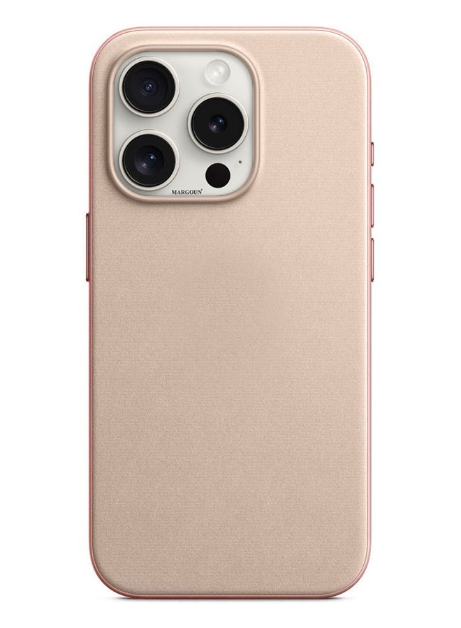 MARGOUN 2 Packs For iPhone 15 Pro Case and Screen Protector FineWoven Case with MagSafe Durable and Heavy Protection Pink pink - Image 4