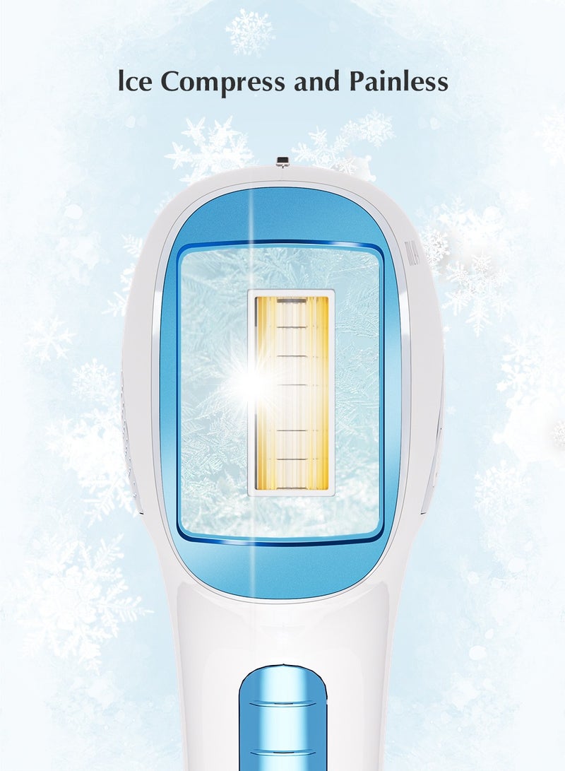 MLAY T4 Ice Cooling Laser Hair Removal Device, 500,000 Flashes/5 Energy Levels/Auto And Manual Modes, Permanent Painless IPL Laser Hair Removal Device for Arm Leg Armpit Bikini Line - Image 3