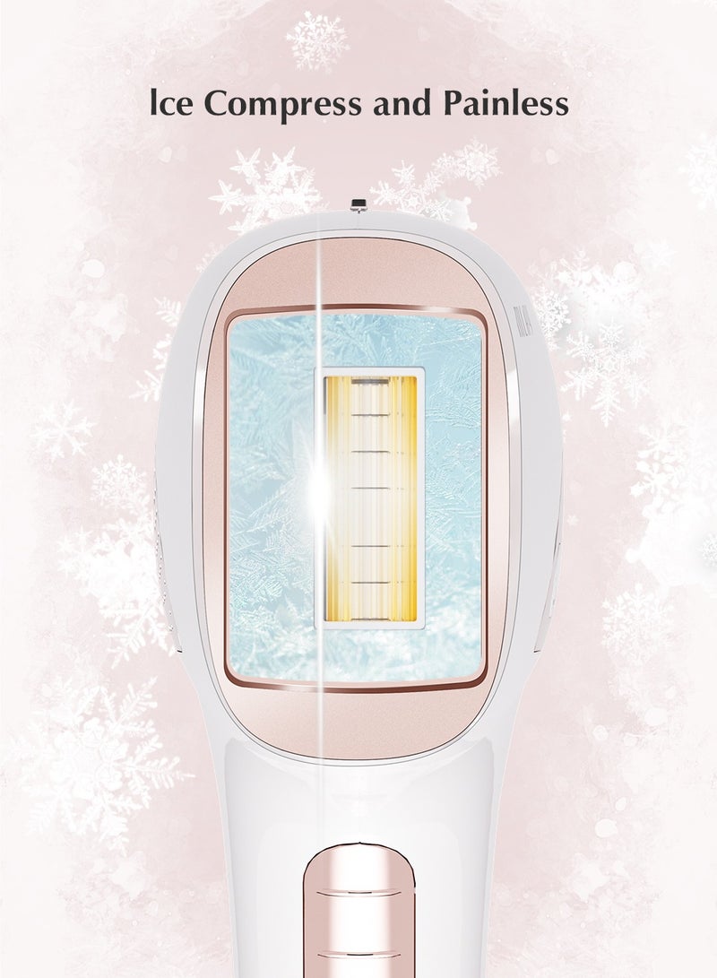 MLAY T4 Ice Cooling Laser Hair Removal Device, 500,000 Flashes/5 Energy Levels/Auto And Manual Modes, Permanent Painless IPL Laser Hair Removal Device for Arm Leg Armpit Bikini Line - Image 3