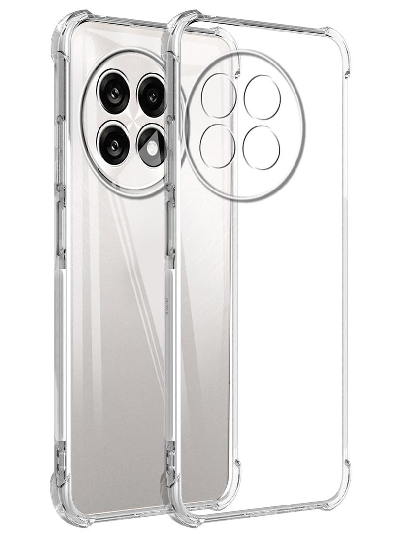 MARGOUN 2Packs TPU Gorilla Case Cover for OnePlus 13R 5G, Reinforced Corner Bumper Phoce Cover and Camera Protection Slim Fit Shockproof Flexible with Shockproof 3D Screen Protector - Clear Clear-2 - Image 2