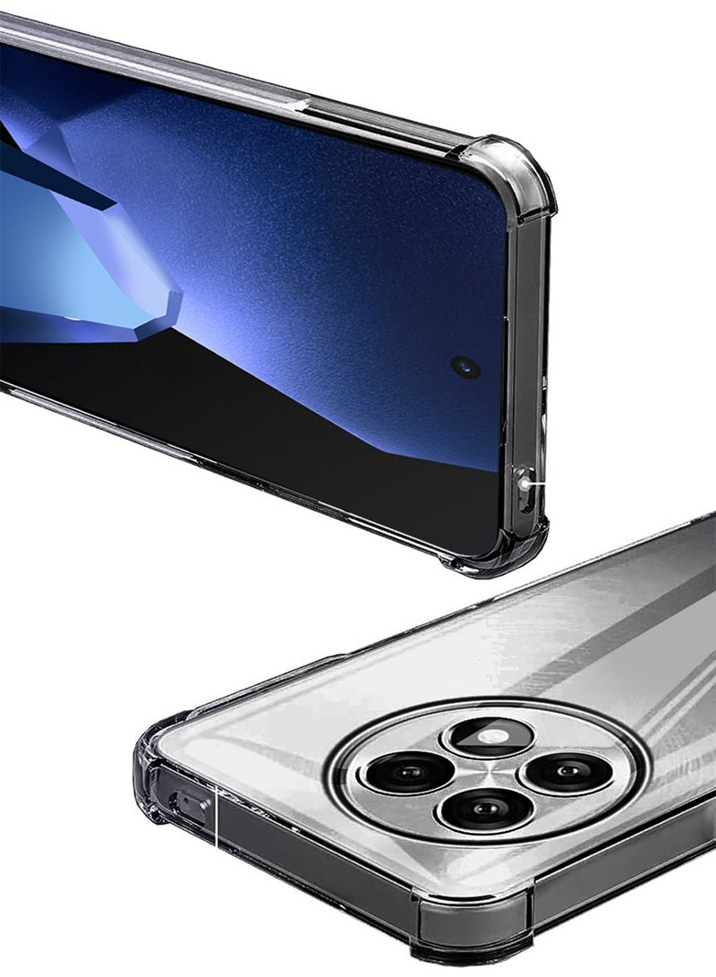 MARGOUN 2Packs TPU Gorilla Case Cover for OnePlus ACE 5 5G, Reinforced Corner Bumper Phoce Cover and Camera Protection Slim Fit Shockproof Flexible with Shockproof 3D Screen Protector - Clear Clear-2 - Image 5