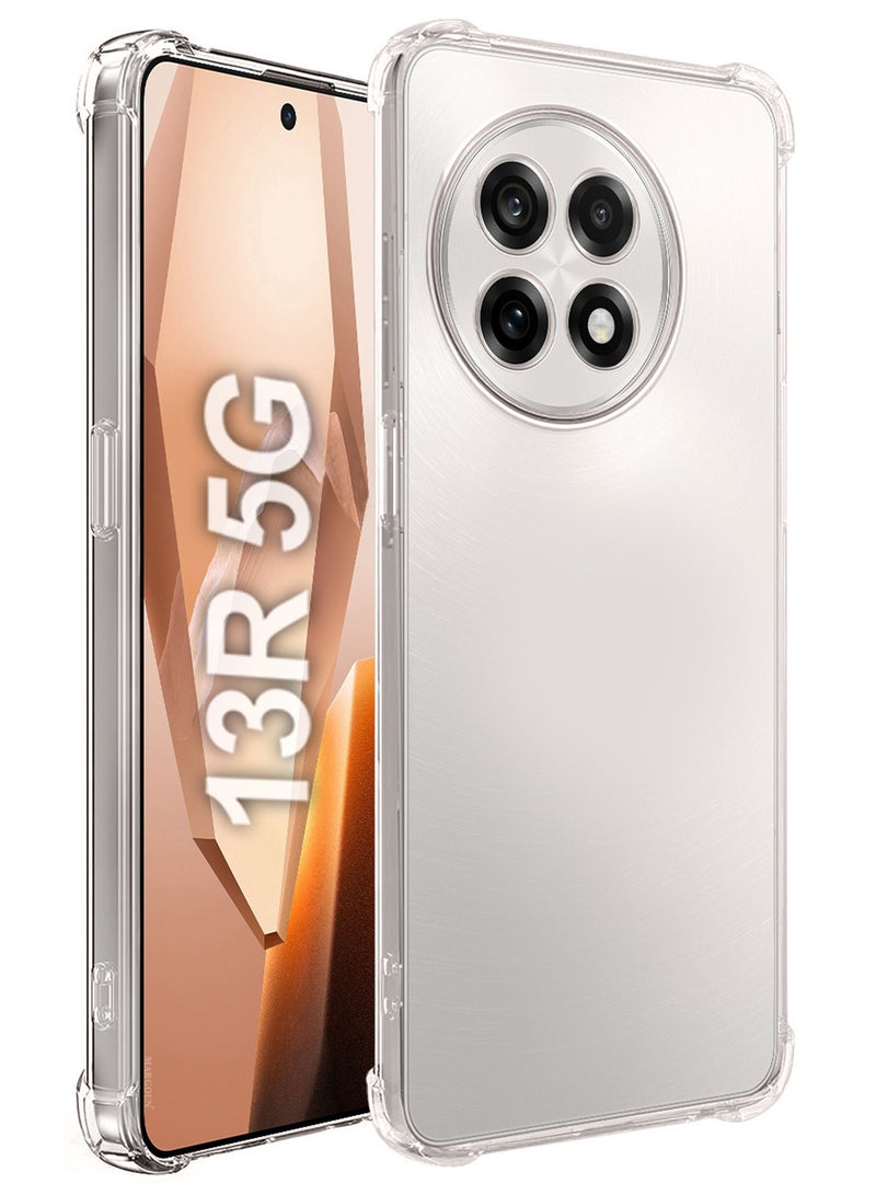 مارجون TPU Gorilla Case Cover for OnePlus 13R 5G, Phoce Cover with Reinforced Corner Bumper Camera Protection Slim Fit Shockproof Flexible - Clear Clear-1 - Image 1