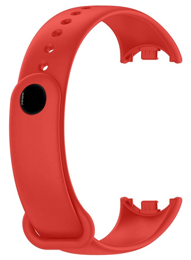 MARGOUN Xiaomi Smart Band 8/9 Watch Bands Adjustable Comfortable Sport Replacement Strap for Xiaomi Mi Band 8/9 Wristband Bracelet Band for Women Men Red red - Image 2