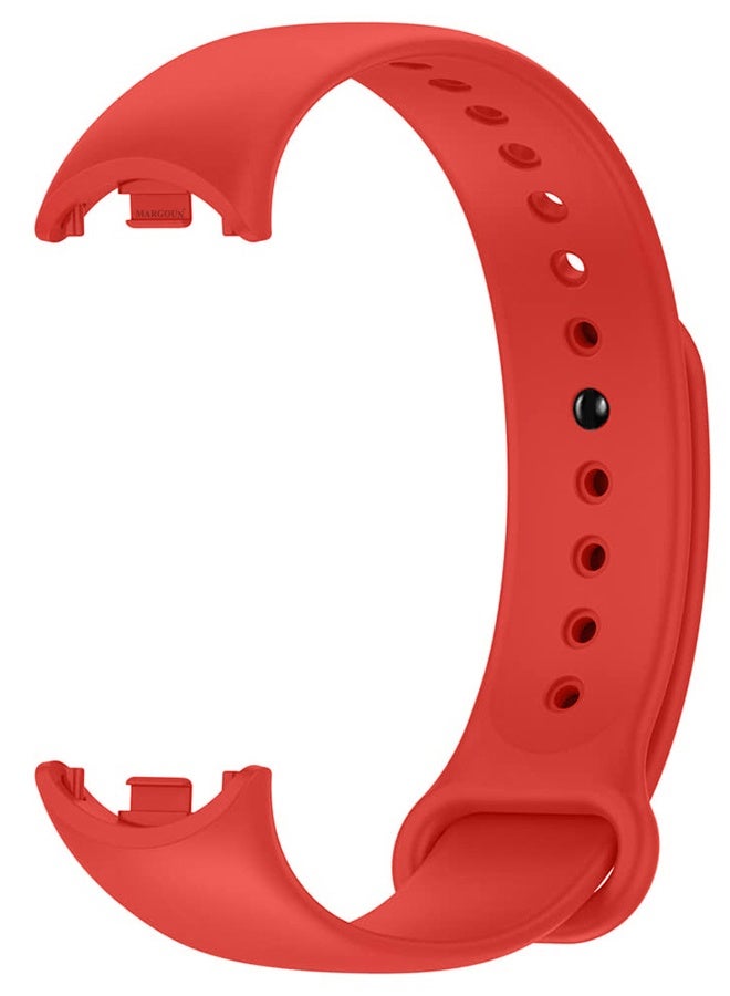 MARGOUN Xiaomi Smart Band 8/9 Watch Bands Adjustable Comfortable Sport Replacement Strap for Xiaomi Mi Band 8/9 Wristband Bracelet Band for Women Men Red red - Image 4