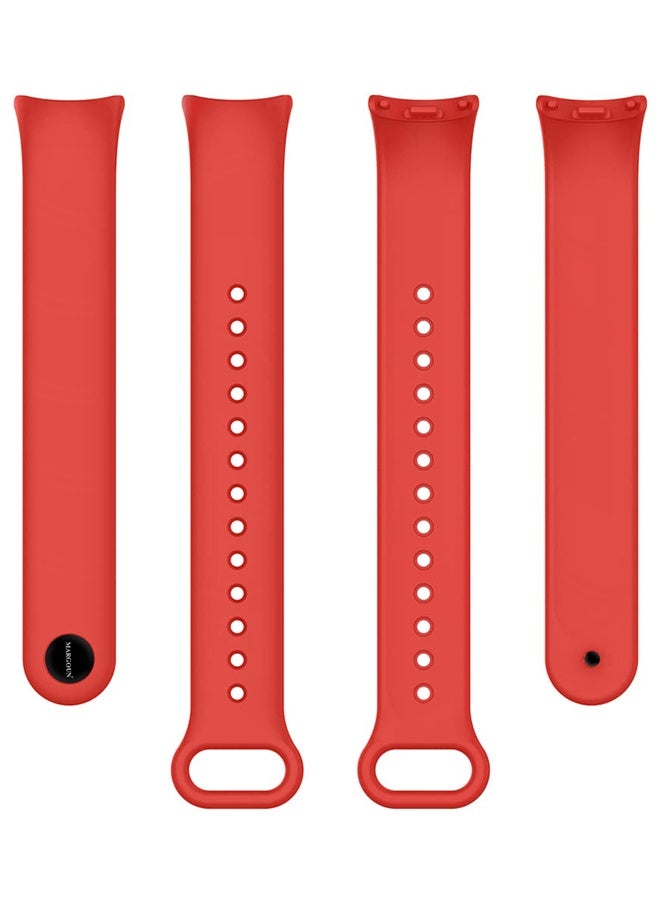MARGOUN Xiaomi Smart Band 8/9 Watch Bands Adjustable Comfortable Sport Replacement Strap for Xiaomi Mi Band 8/9 Wristband Bracelet Band for Women Men Red red - Image 3