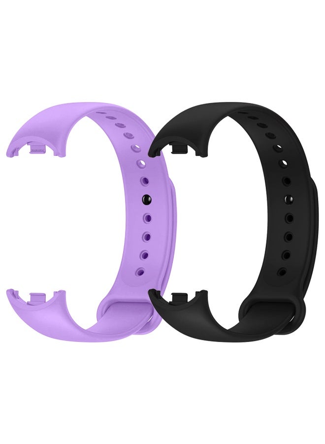 MARGOUN 2 Pack For Xiaomi Smart Band 8/9 Watch Bands Adjustable Comfortable Sport Replacement Strap for Xiaomi Mi Band 8/9 Wristband Bracelet Band for Women Men Multicolour Multicolour5 - Image 1