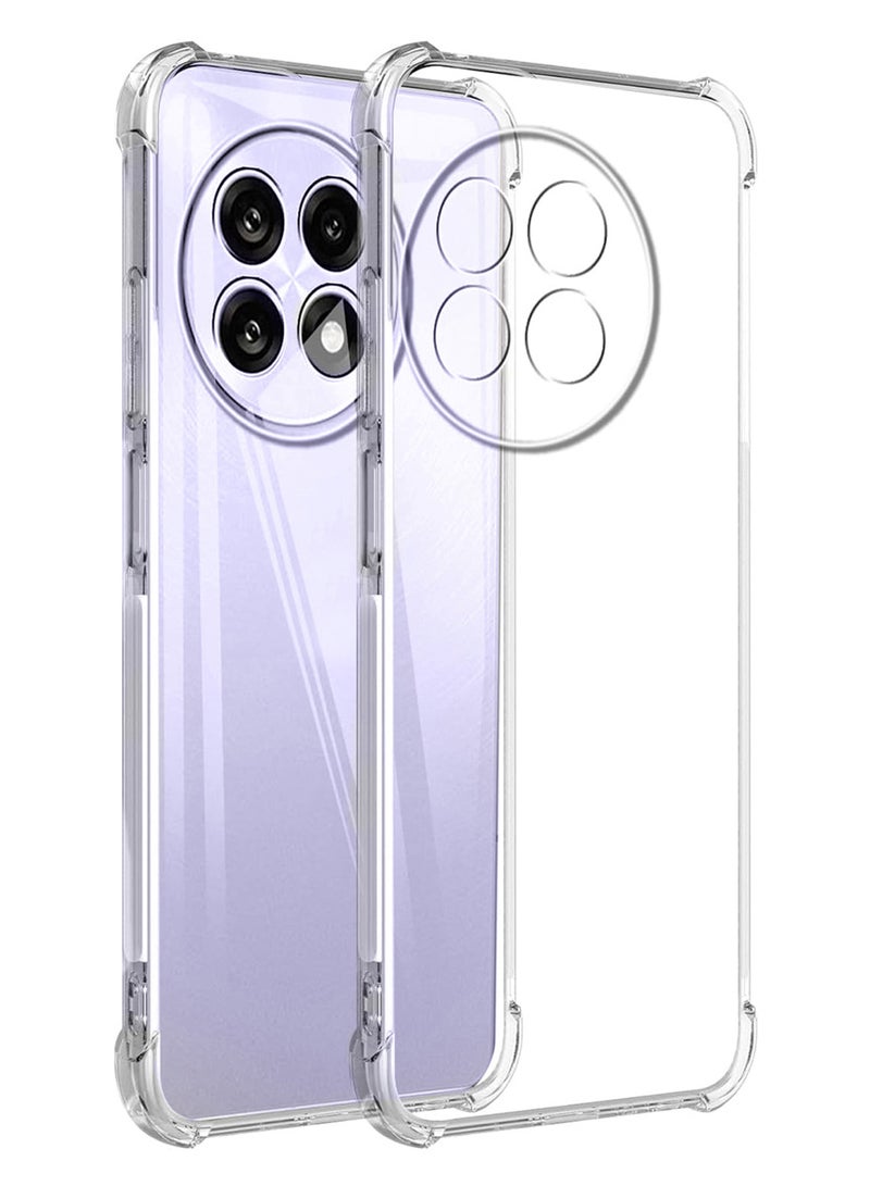 MARGOUN 2Packs TPU Gorilla Case Cover for OnePlus ACE 5 PRO 5G, Reinforced Corner Bumper Phoce Cover and Camera Protection Slim Fit Shockproof Flexible with Shockproof 3D Screen Protector - Clear Clear-2 - Image 2