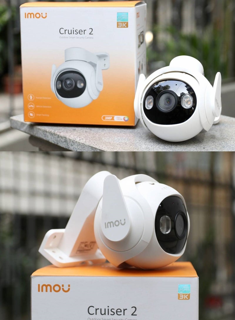 IMOU Cruiser 2 5MP Wi-Fi Outdoor Security Camera Night Vision Two Way Talk IP66 Weather resistance 3K QHD Image Smart Full color Panoramic Pan and Tilt Powered by Imou SENSE™ Smart Tracking  - Image 4